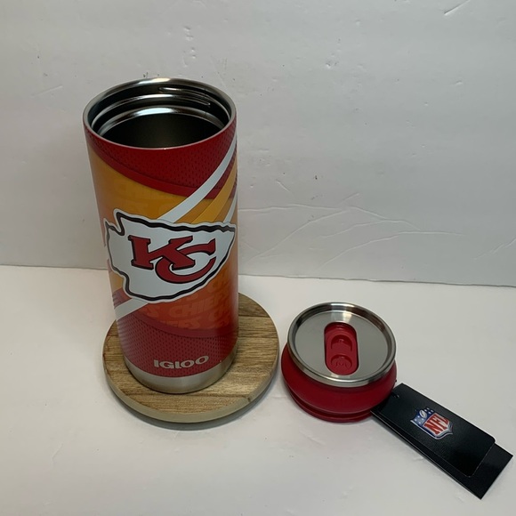 Kansas City Chiefs Insulated Tumbler NFL x Igloo Can Stainless Steel 16 Oz New - Picture 3 of 8